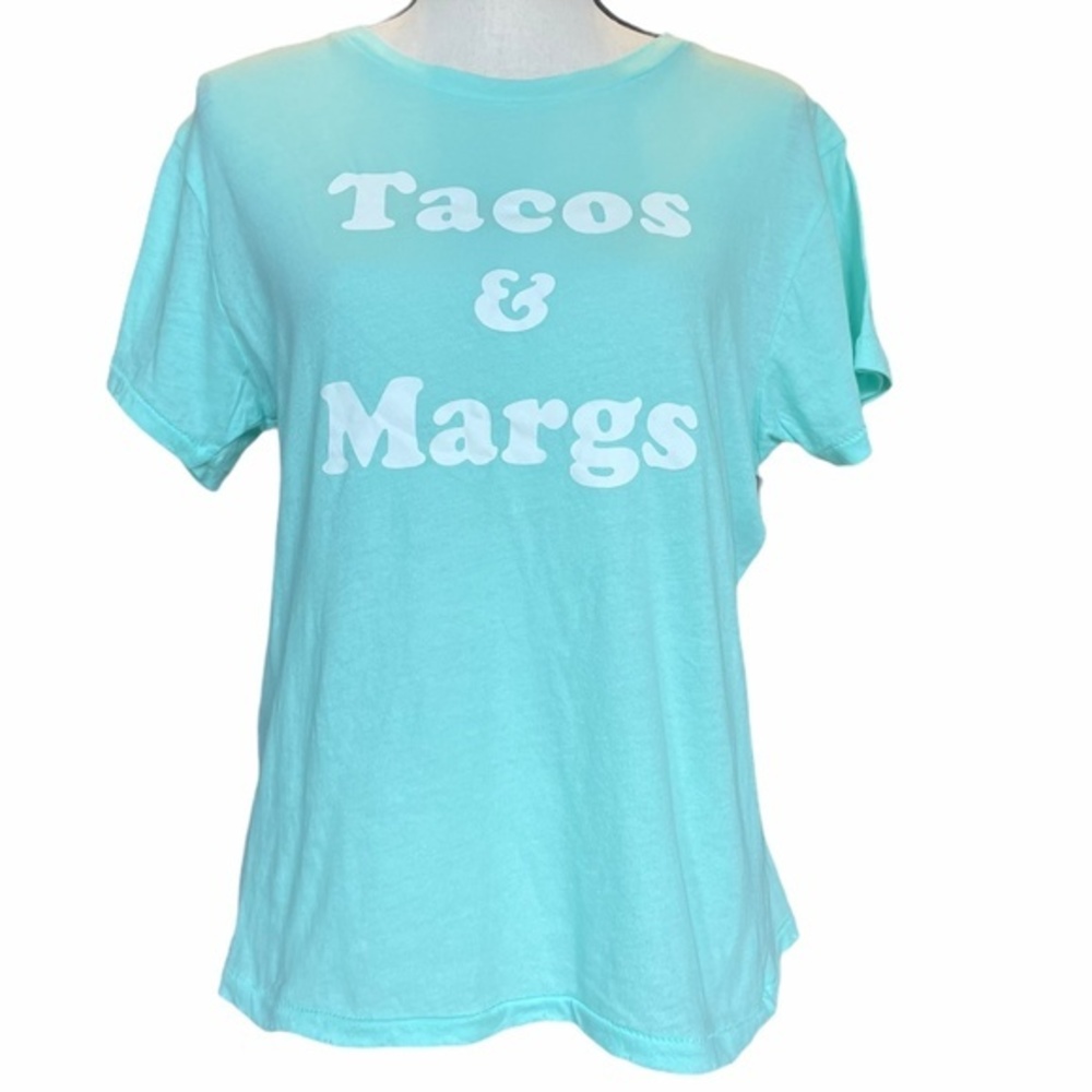 New with Tags Wildfox "Tacos & Margs" Blue T-Shirt Sz S